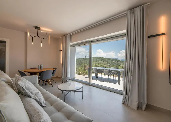 Villa Mesogi Villas, Brand New Modern, Stylish Villas, Private Pool, Seaviews Spartokhórion